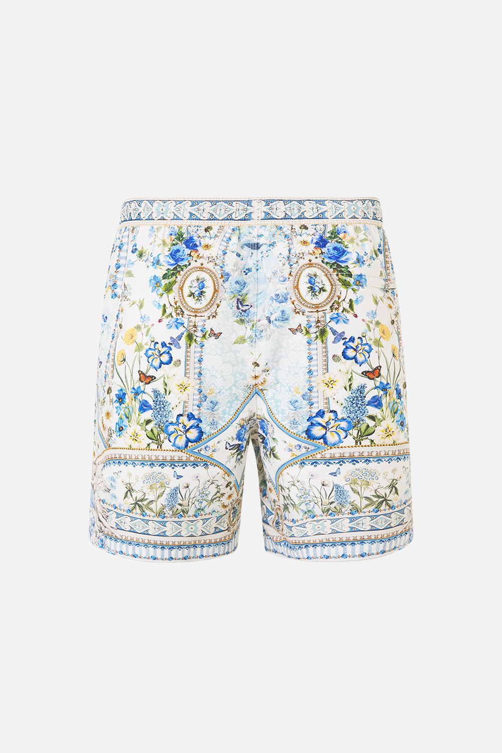 SHORT DE BAIN MI-LONG À TAILLE ÉLASTIQUE MOTIF DANDELION SKIES