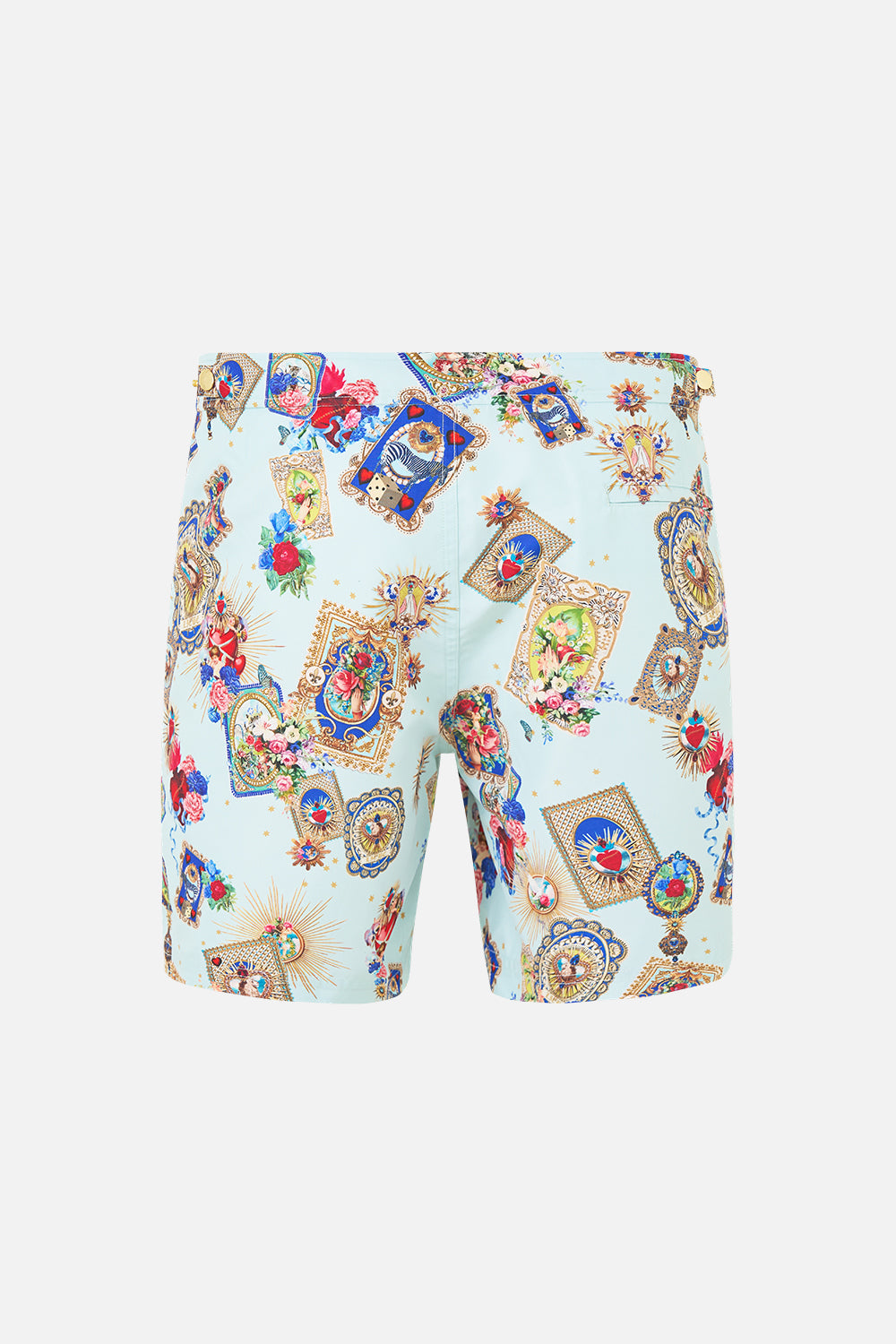 The CAMILLA MID LENGTH BOARDSHORT WITH FIXED WAIST VERSES IN VINTAGE