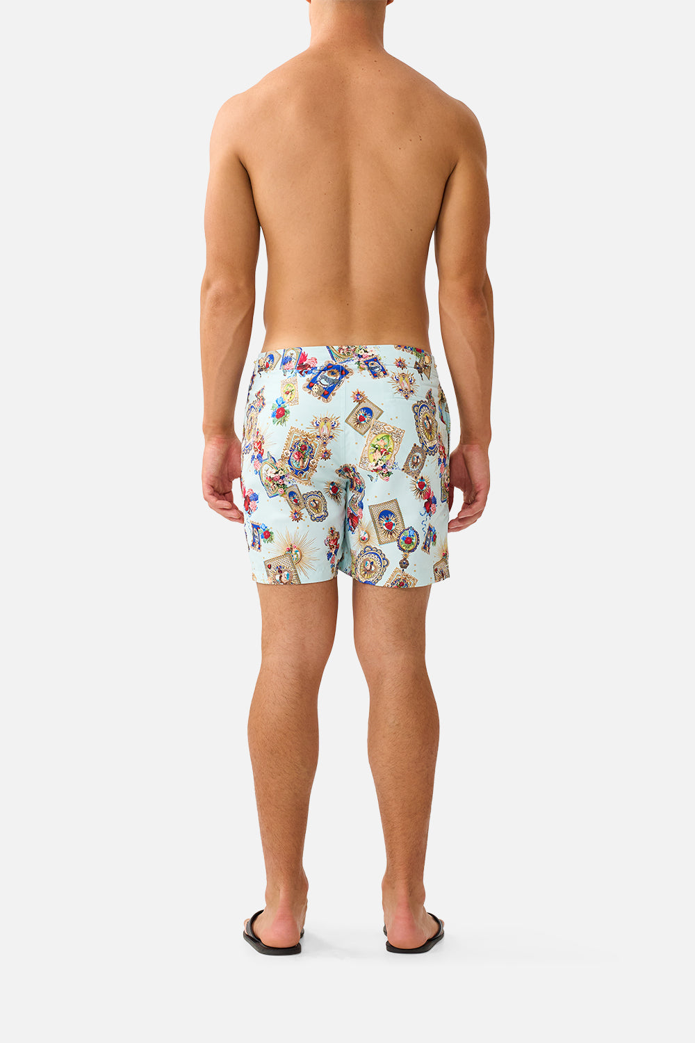 BOARDSHORTS MI-LONGS À TAILLE FIXE FAÇON VINTAGE