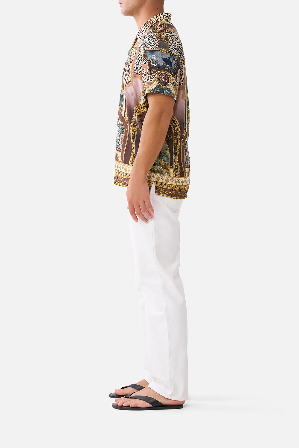 The CAMILLA SHORT SLEEVE CAMP COLLARED SHIRT ANIMALS IN THE PALACE