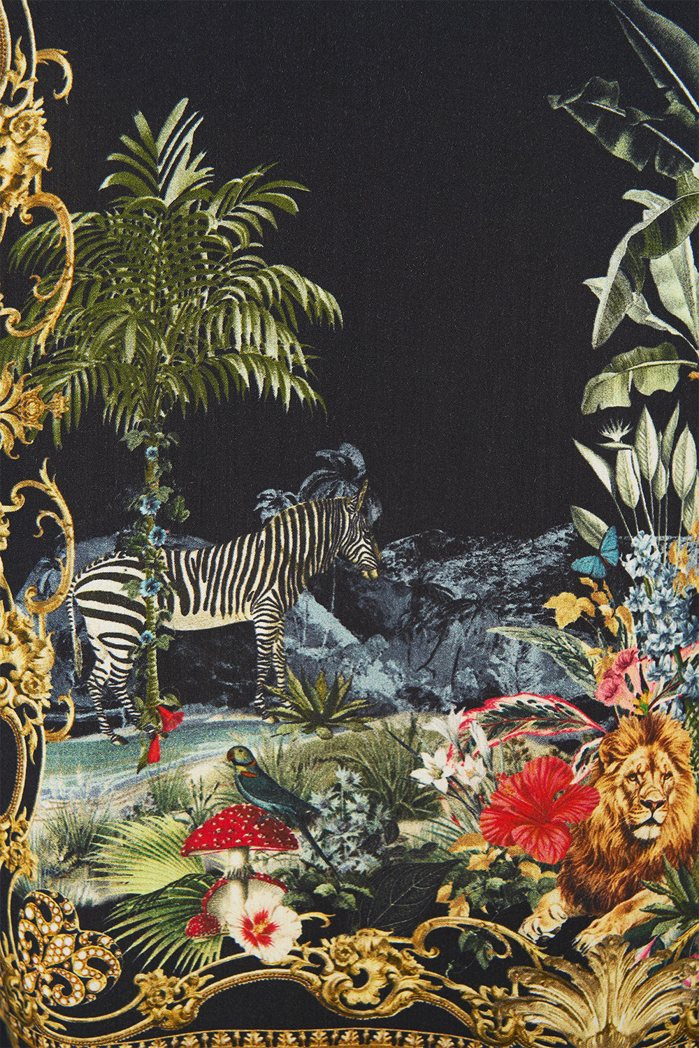 The CAMILLA SHORT SLEEVE CAMP COLLARED SHIRT PALACE ZOOLOGY
