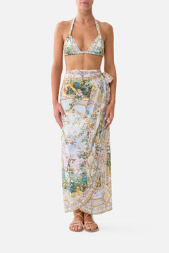 DRAPED WRAP MAXI SARONG W TIE WAIST SISI SOCIETY