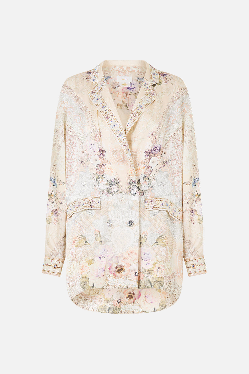 The CAMILLA RELAXED CREW NECK JUMPER FIESTA, SIESTA, REPEAT in our  print.