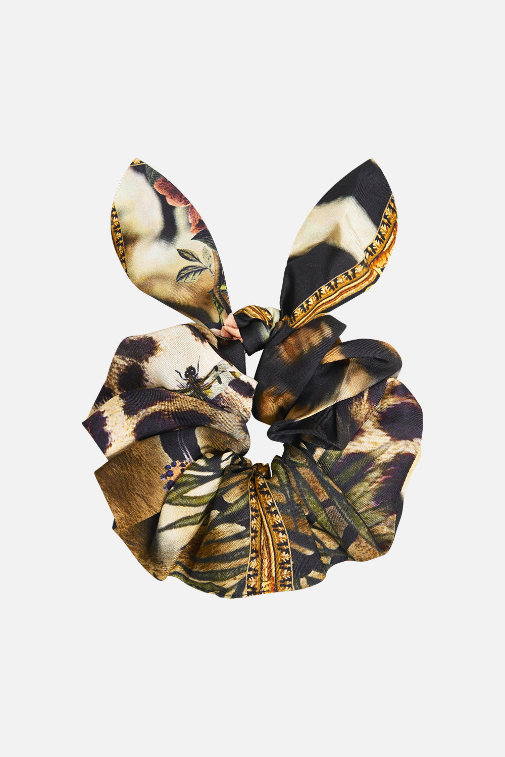 The CAMILLA Scrunchie With Tie Leotigra Land in our Leotigra Land print.
