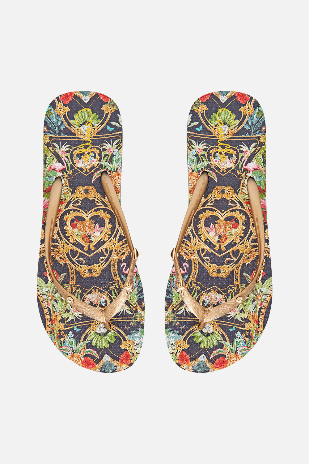 The CAMILLA Thongs Palace Zoology in our Palace Zoology print.