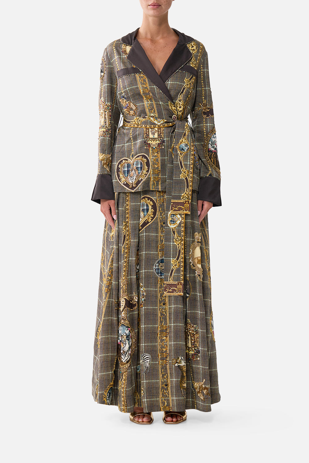 The CAMILLA CORSET WAIST MAXI SKIRT ANIMALS IN THE PALACEANIMALS IN THE PALACE