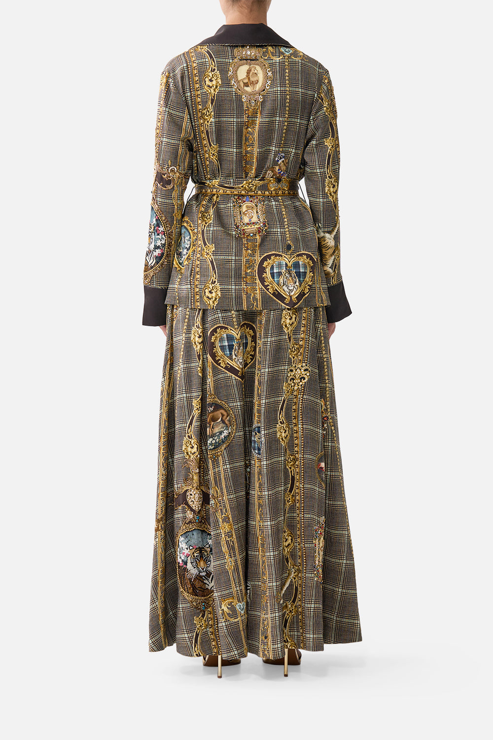 The CAMILLA CORSET WAIST MAXI SKIRT ANIMALS IN THE PALACE
