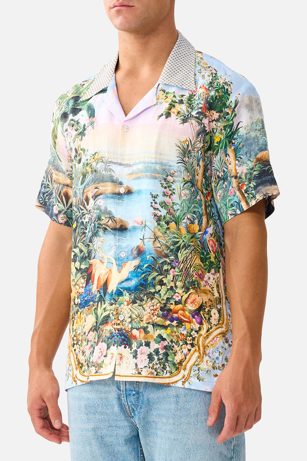 SHORT SLEEVE CABANA SHIRT SISI SOCIETY