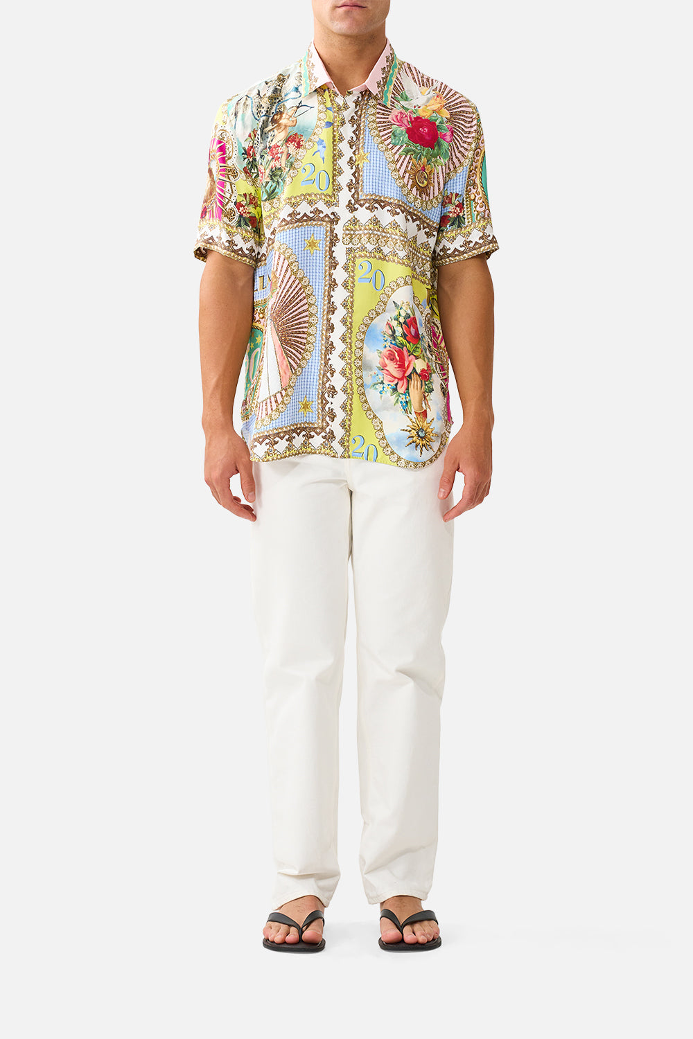 SHORT SLEEVE OVERSIZED SHIRT PAINTED PRAYERS