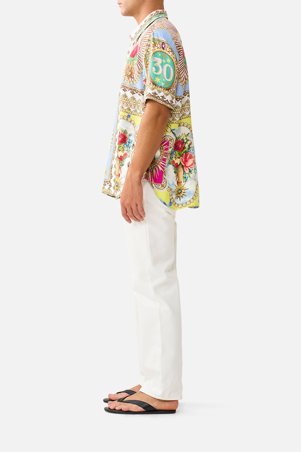 SHORT SLEEVE OVERSIZED SHIRT PAINTED PRAYERS