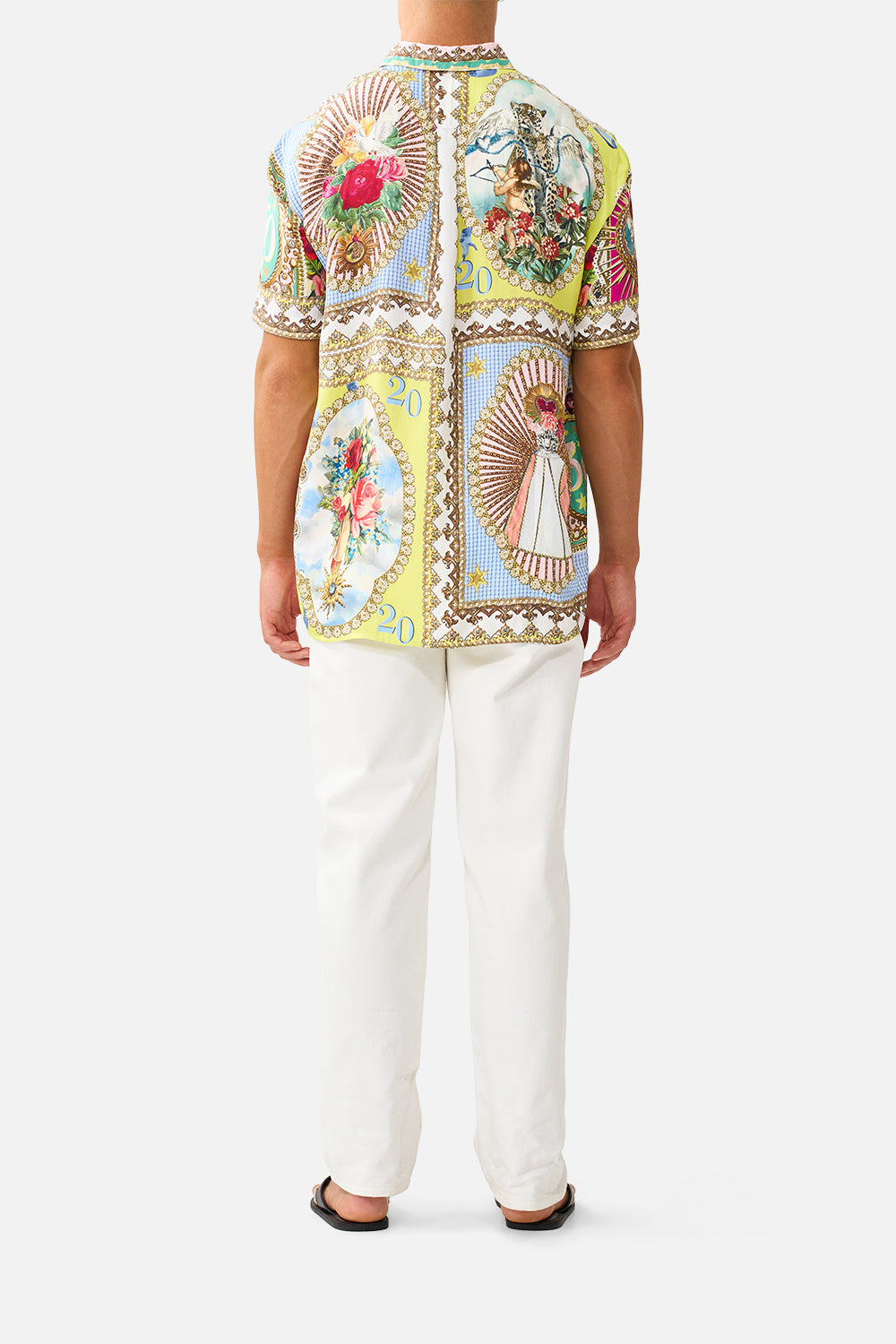 SHORT SLEEVE OVERSIZED SHIRT PAINTED PRAYERS