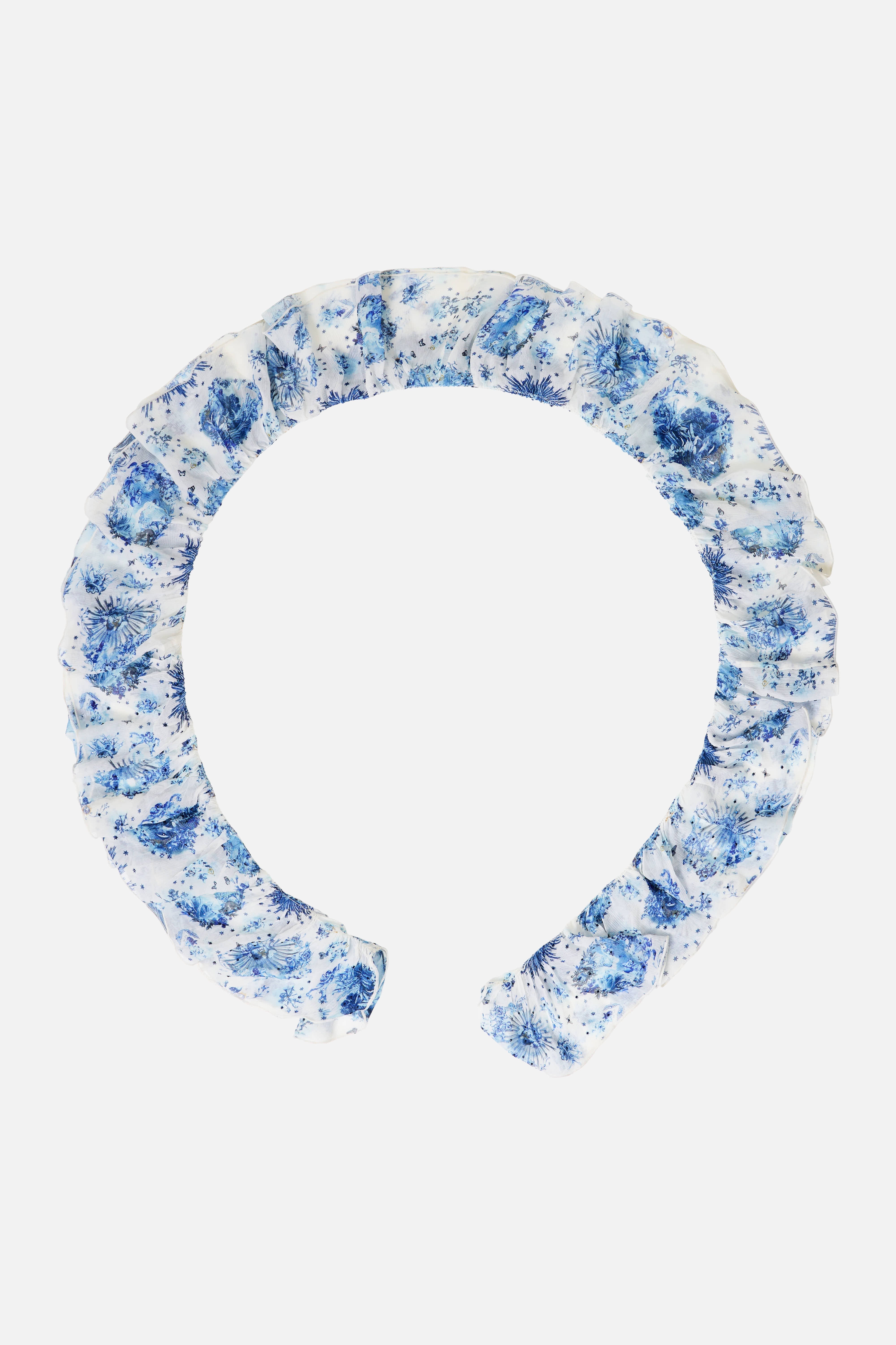 The CAMILLA Ruffle Scarf The Porcelain Parlour in our The Porcelain Parlour print.