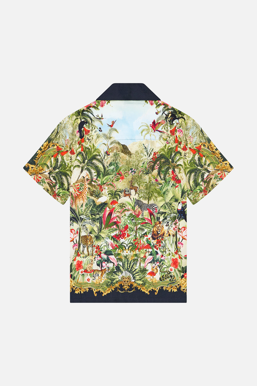 BOYS SHORT SLEEVE CAMP COLLARED SHIRT WANDERLUST EMPIRE