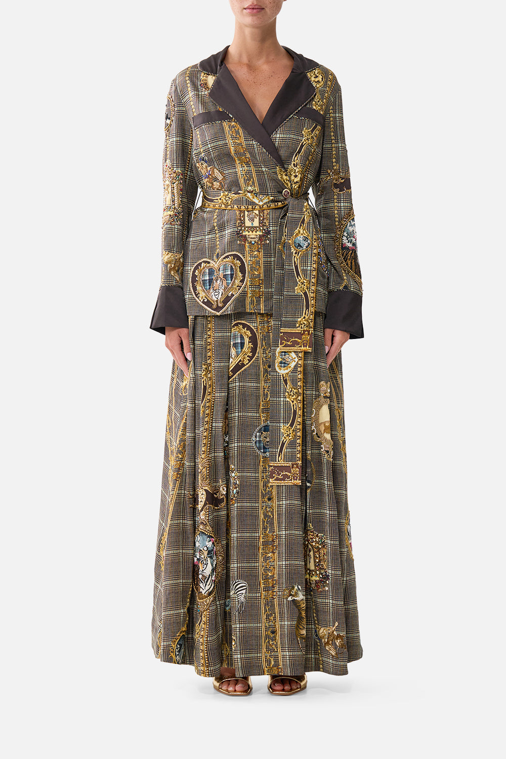 The CAMILLA PAJAMA SUIT JACKET ANIMALS IN THE PALACEANIMALS IN THE PALACE