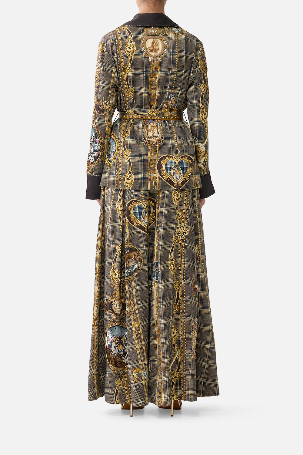 The CAMILLA PAJAMA SUIT JACKET ANIMALS IN THE PALACE