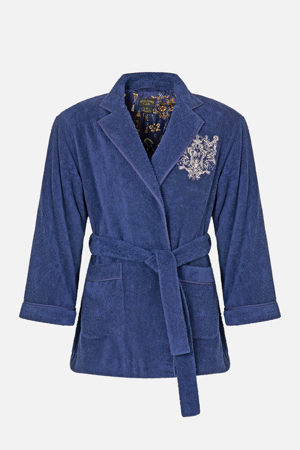 ROBE MI-LONGUE BRODÉE DE MOTIFS BAROQUES