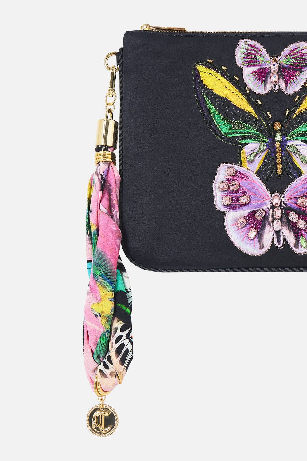 The CAMILLA EMBELLISHED SCARF CLUTCH MILLAMORPHOSIS
