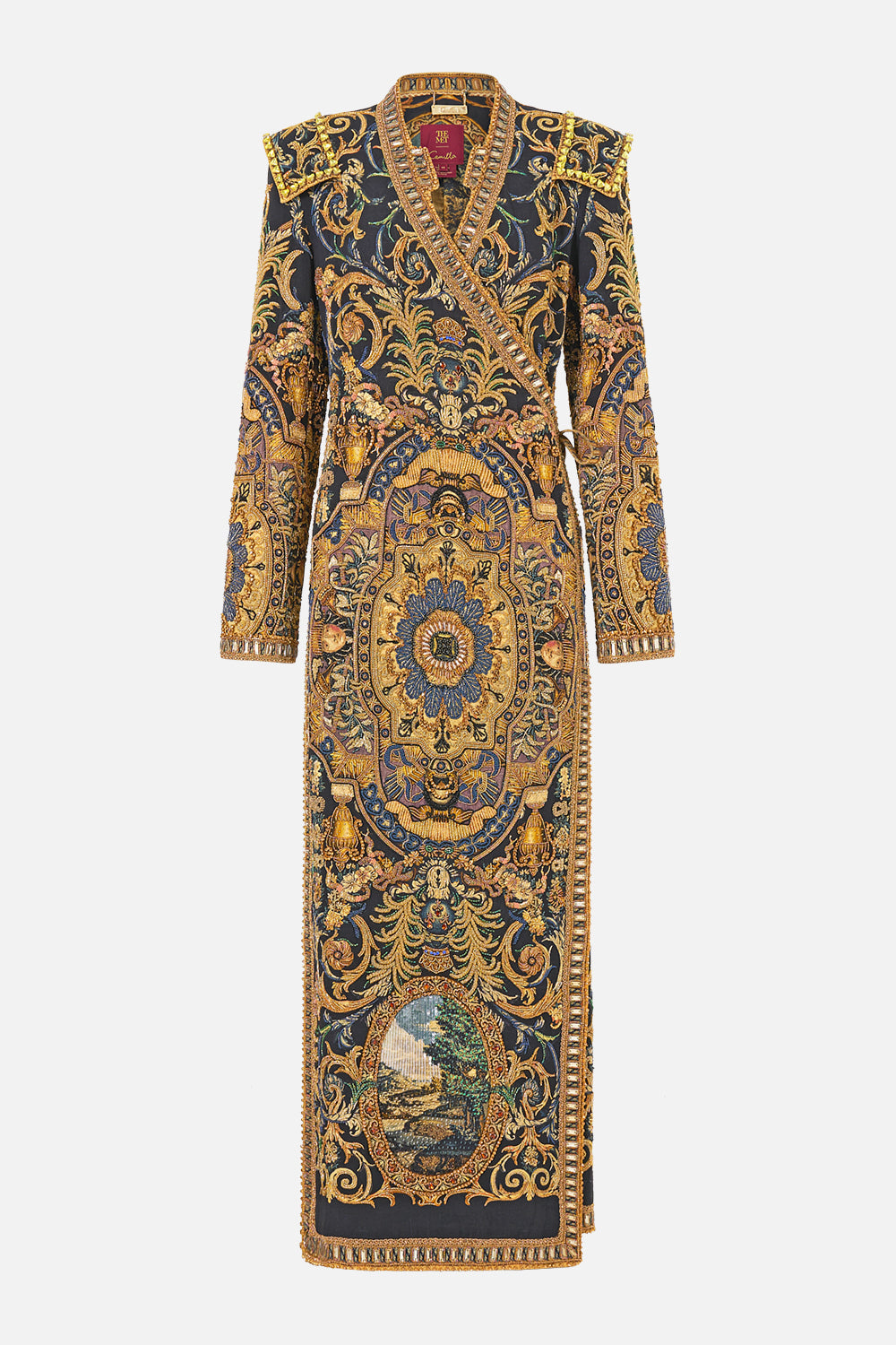 The CAMILLA CORSET DRESS WITH LONG FLARED SKIRT MUSEUM MEMOIRS in our MUSEUM MEMOIRS print.