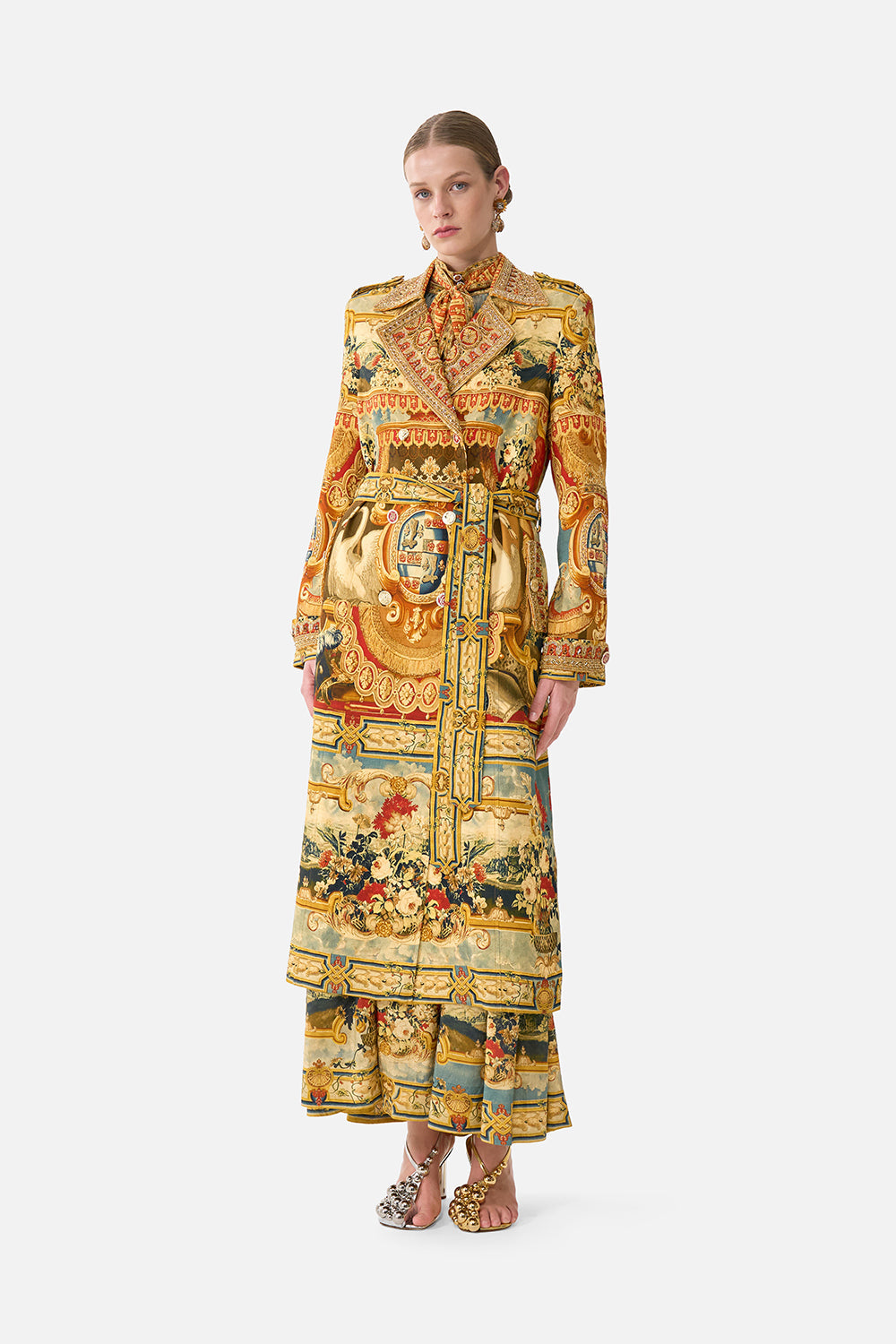 The CAMILLA Trench Coat in our Lifeís Rich Tapestry print.