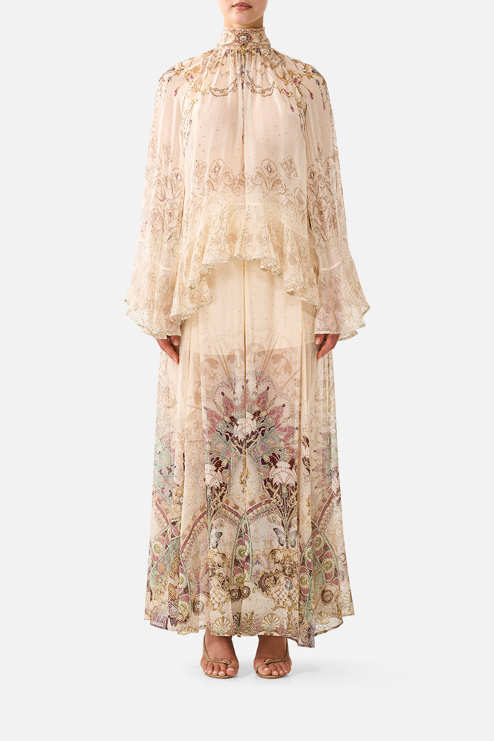 SHEER WIDE LEG PANT A MEETING OF MASTERPIECES