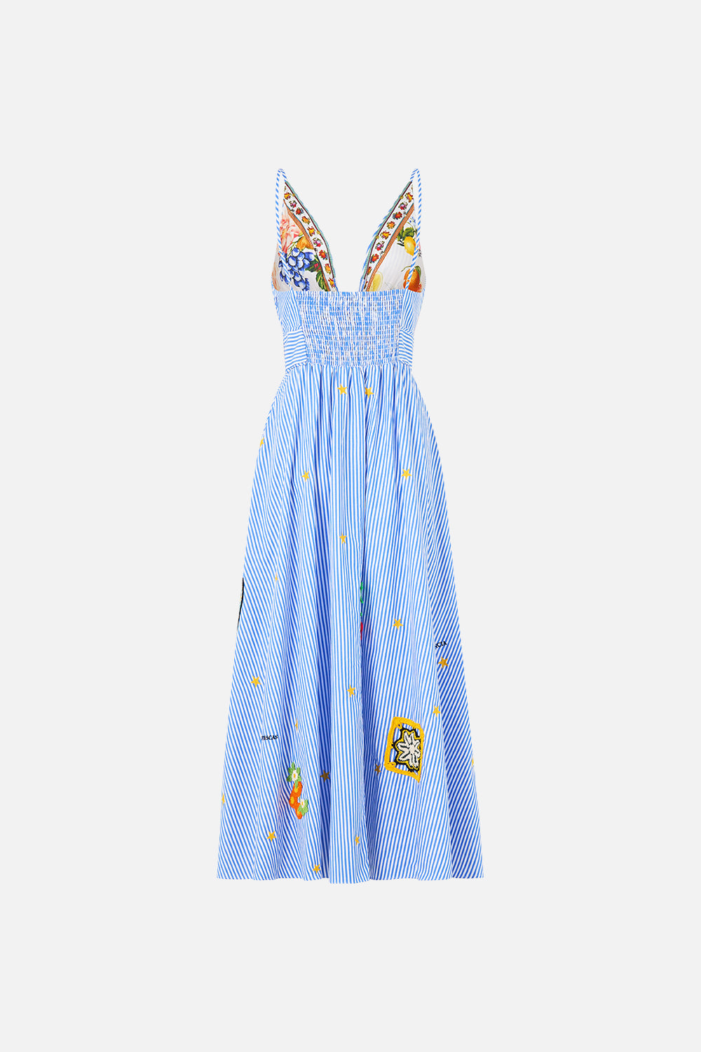 The CAMILLA STRAPPY DRESS WITH TWIST FRONT PALACE ZOOLOGY in our  print.