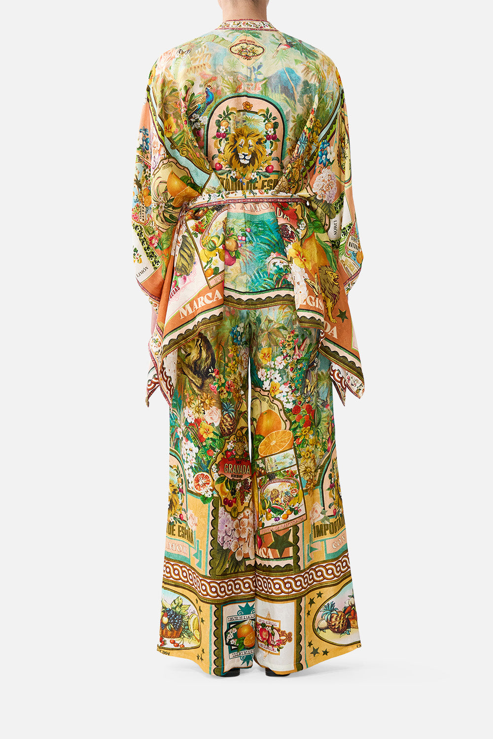 The CAMILLA LONG SLEEVE OVERSIZED SHIRT WITH POCKET WANDERLUST EMPIRE in our  print.