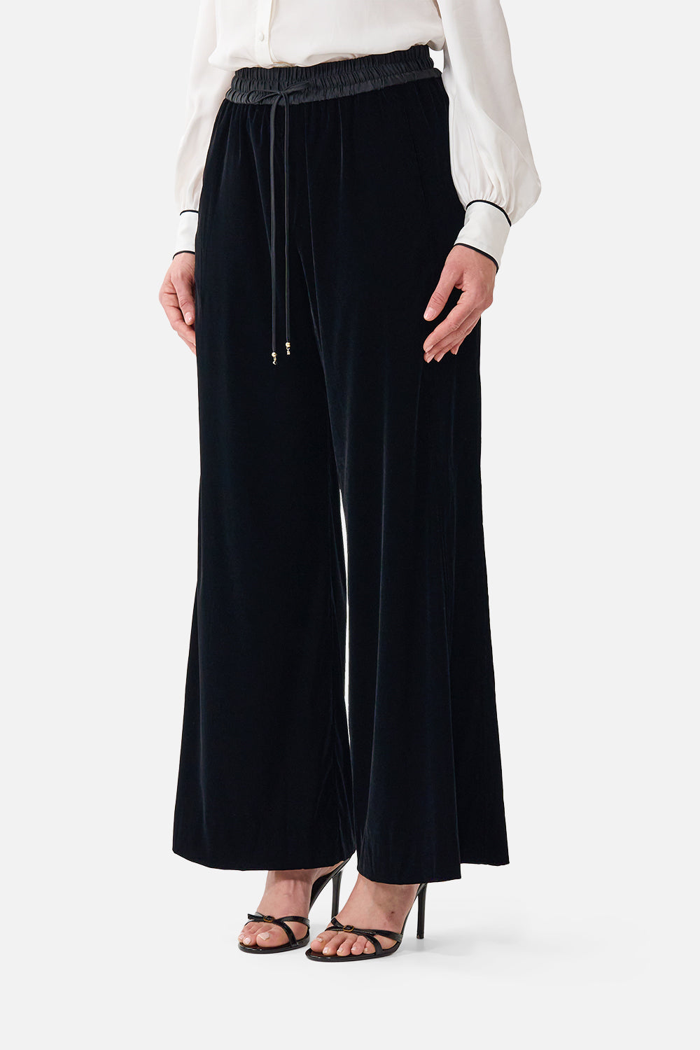 PANTALON DE JOGGING RELAX EN VELOURS CÔTELÉ AVEC EMPACEMENT LATÉRAL IMPRIMÉ LÉOPARD LIBERTINE