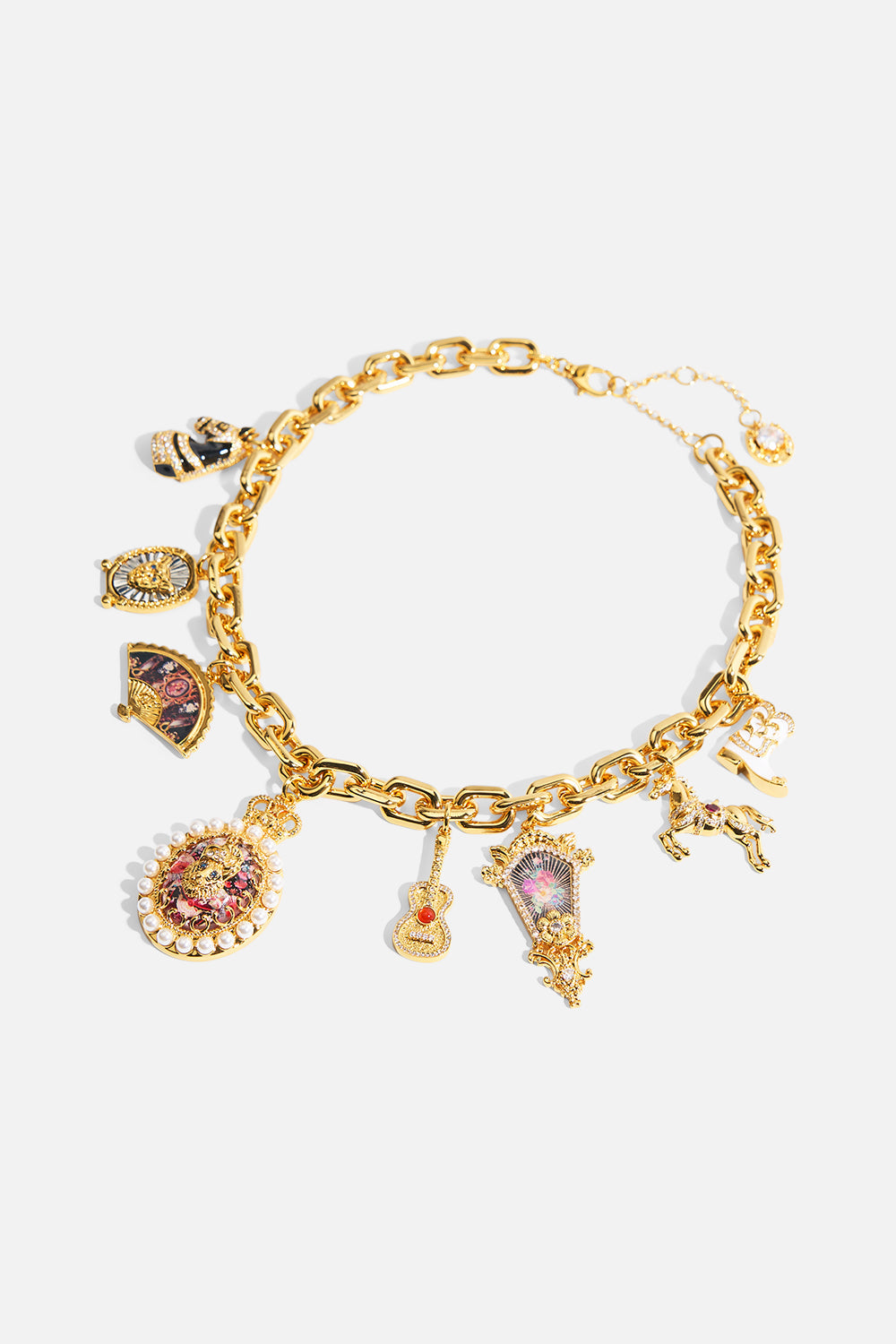 The CAMILLA WRAP BODICE JERSEY DRESS THE SAPPHIRE SERPENT in our  print.