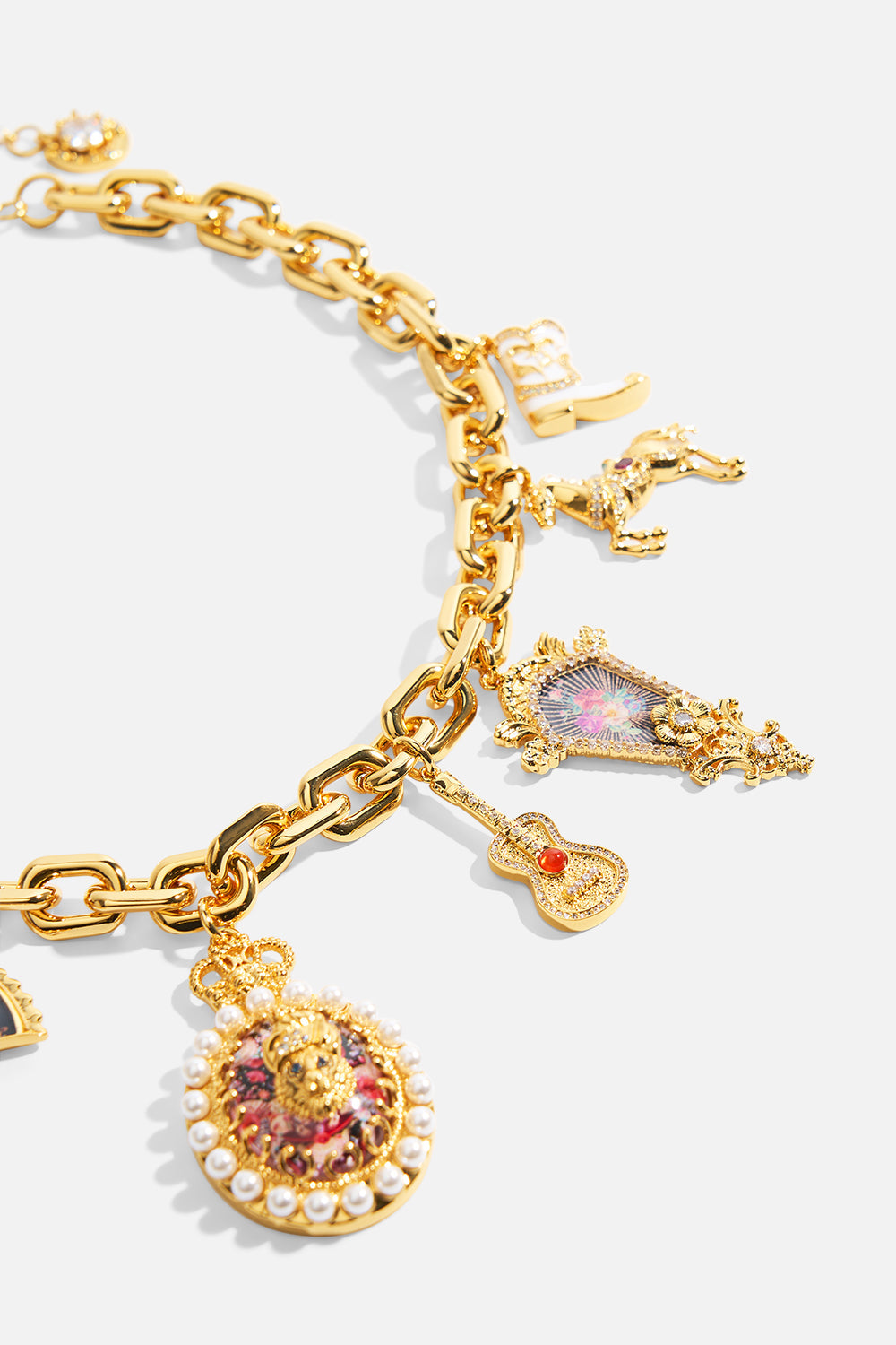 MY CAMEO ROMEO CHARM NECKLACE GOLD