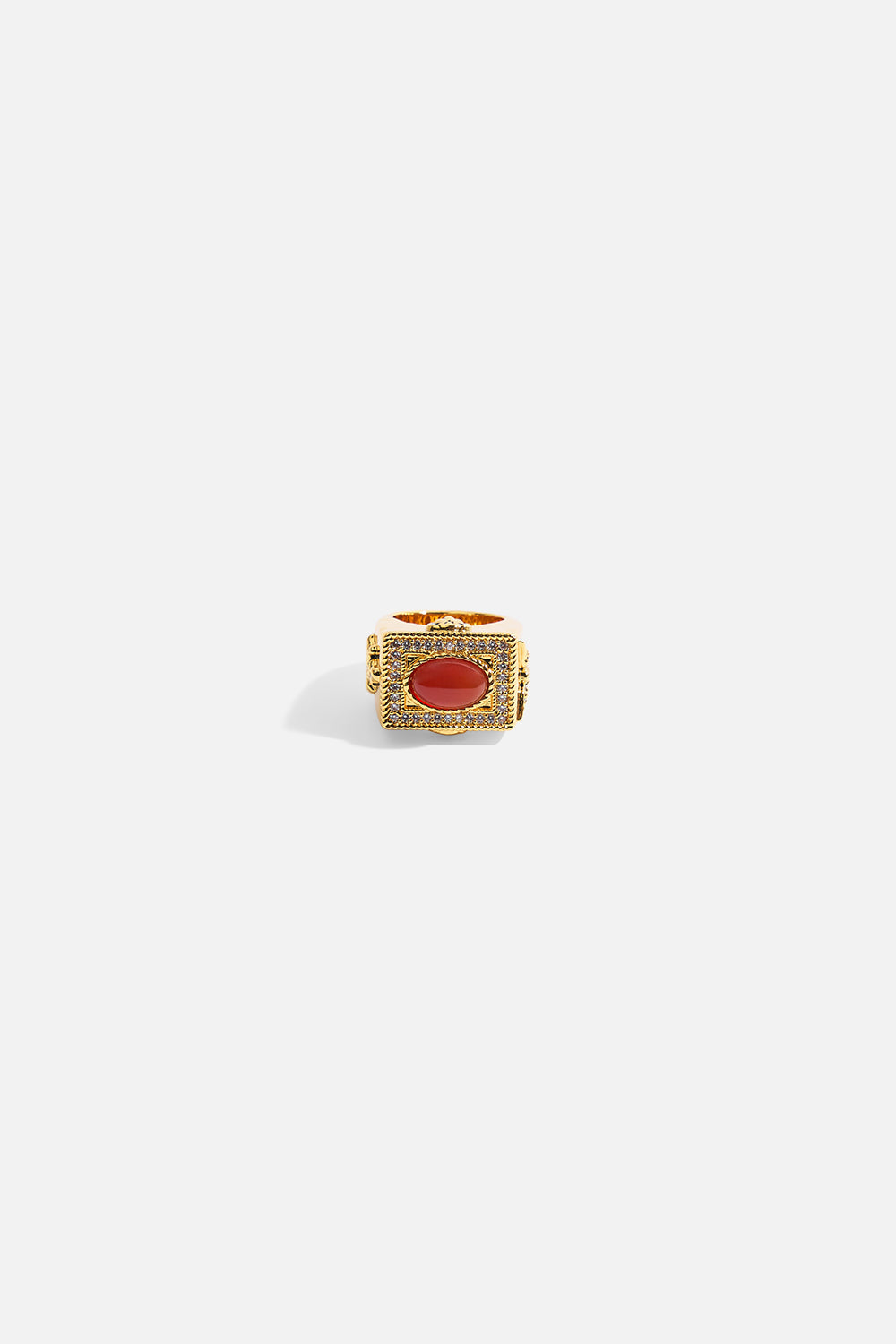 The CAMILLA a spanish statement gemstone ring in Gold.