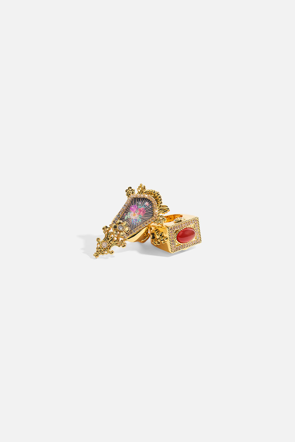 MY CAMEO ROMEO STATEMENT RING GOLD