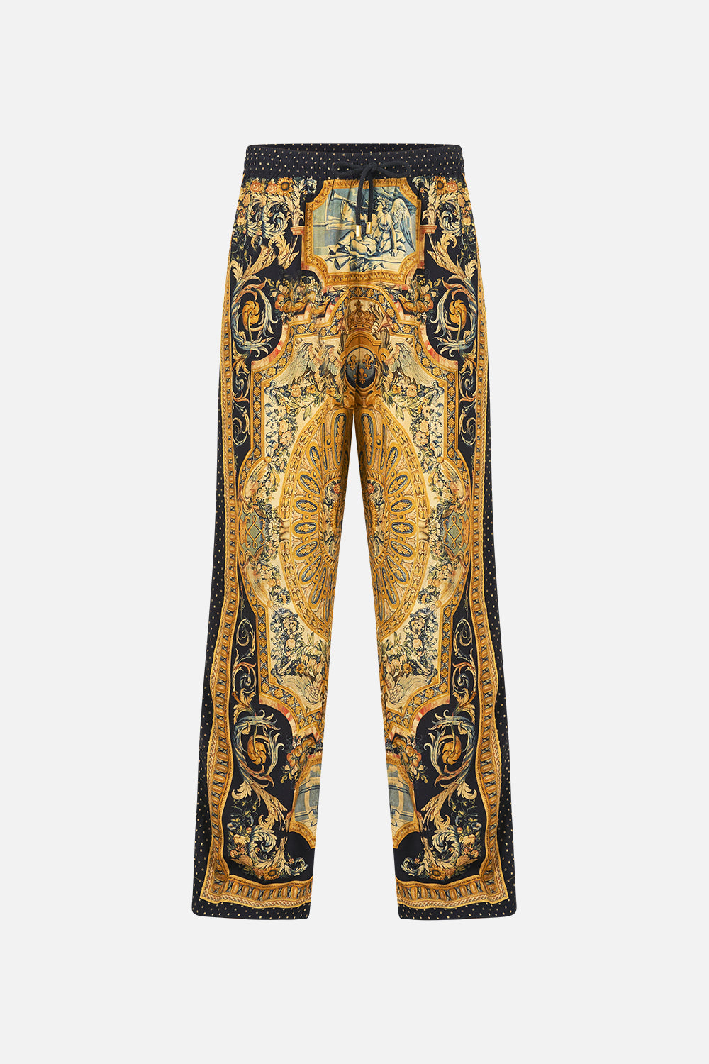 The CAMILLA Lounge Pant With Elastic Waist in our Museum Memoirs print.