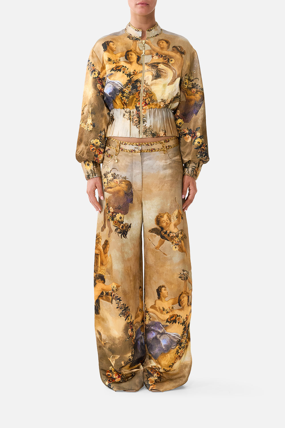 RELAXED TROUSER WITH BACK YOKE QUEEN OF BOHEMIA