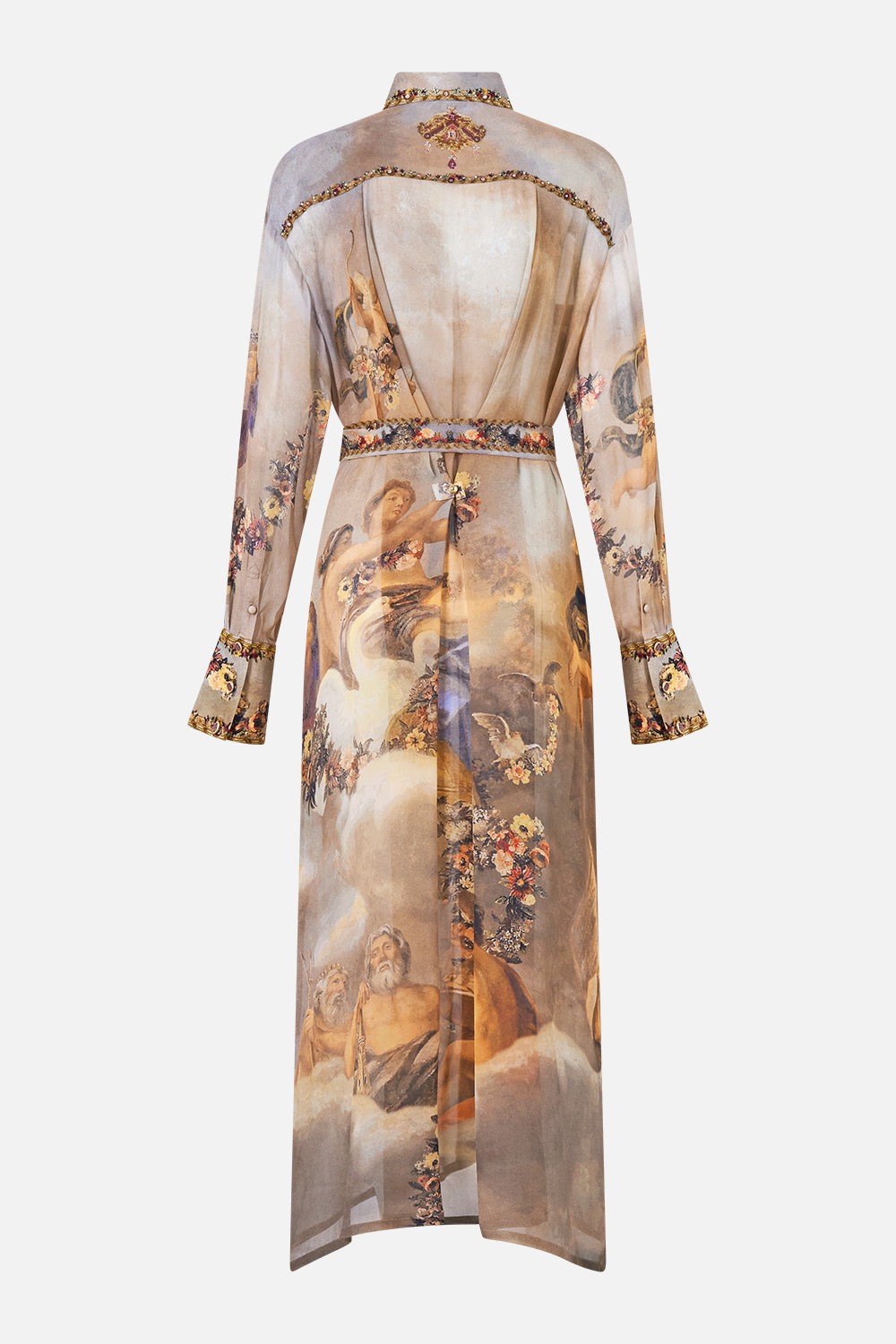 BUTTON FRONT LONG DRESS QUEEN OF BOHEMIA