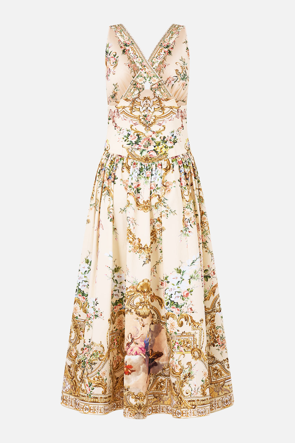 CORSET WAIST MIDI DRESS A CERTAIN JE NE SAIS QUOI
