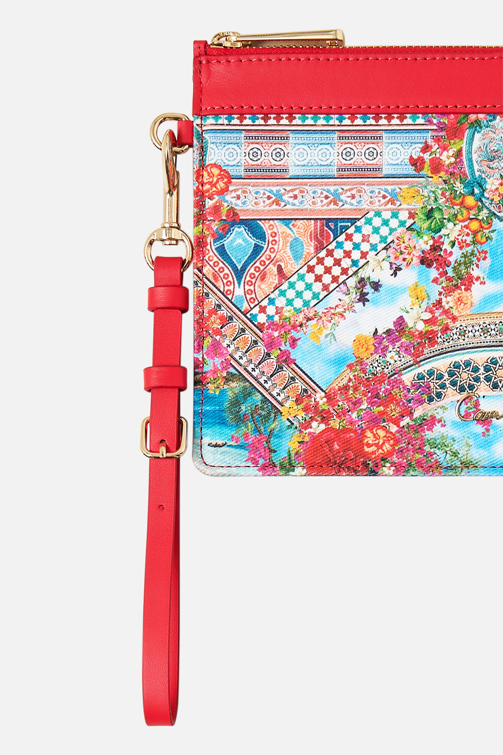 The CAMILLA LONG GODET SLIP DRESS MEET ME AT THE MET in our  print.
