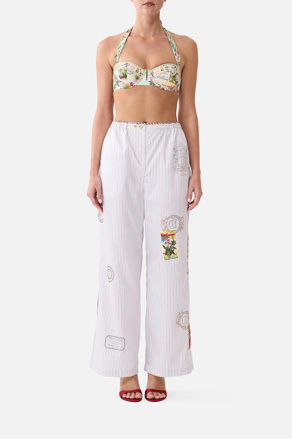 BUTTON FRONT LOUNGE PANT LA BELLE BOTANIQUE