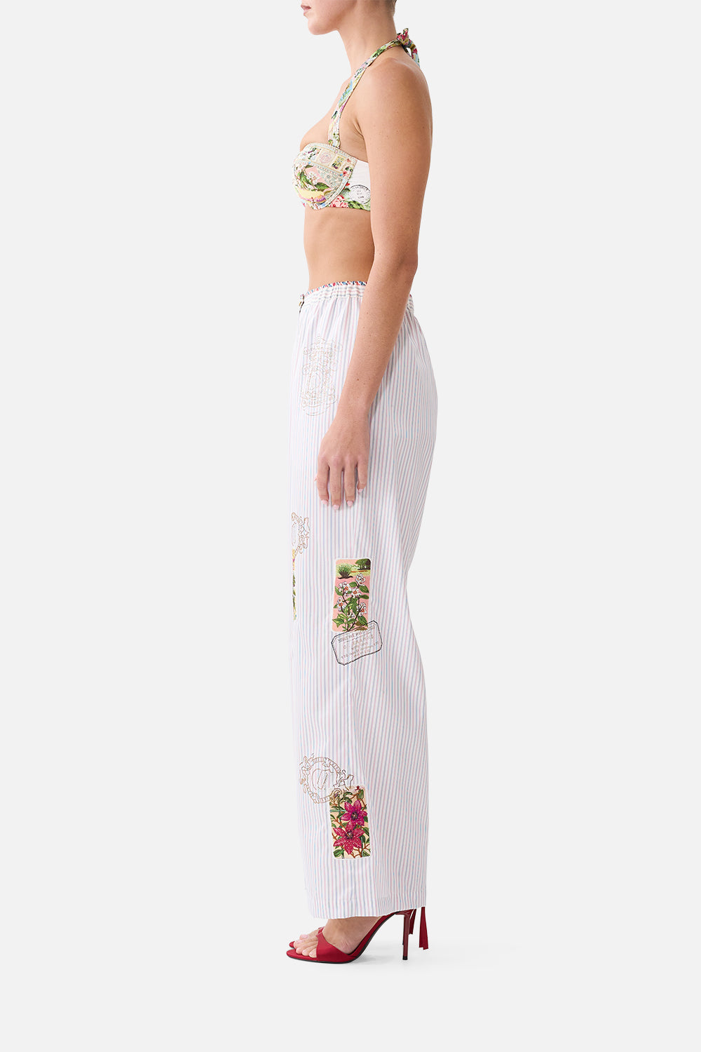 BUTTON FRONT LOUNGE PANT LA BELLE BOTANIQUE