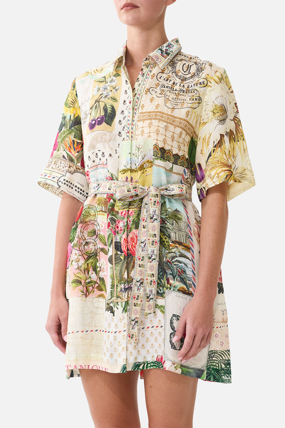 SHORT SHIRT DRESS LA BELLE BOTANIQUE