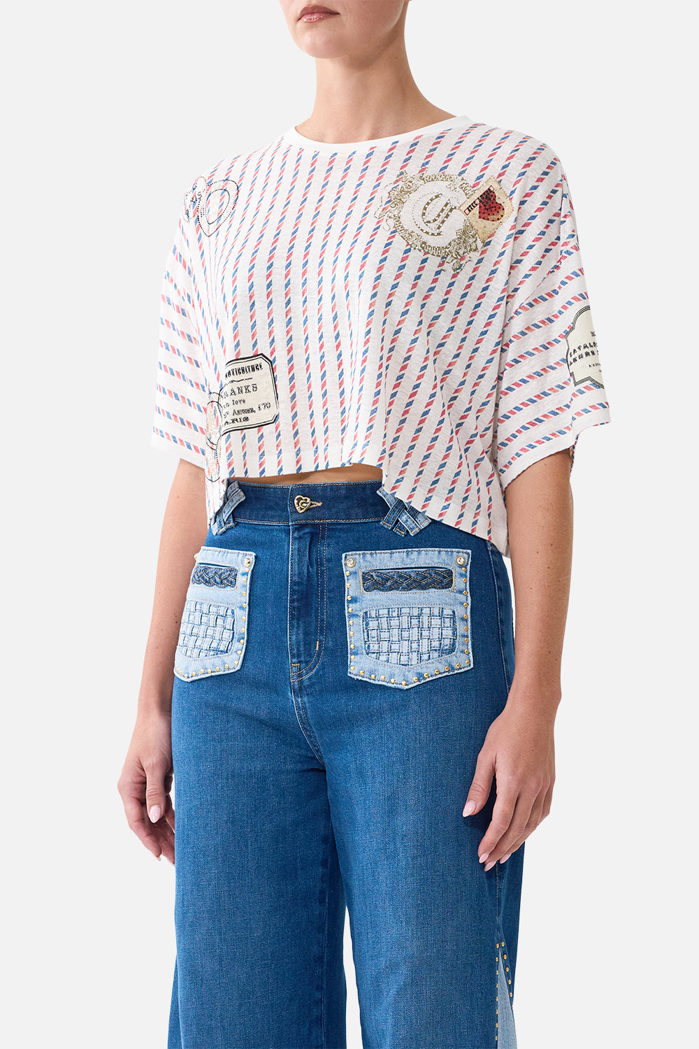 BOXY CROP TEE LA BELLE BOTANIQUE