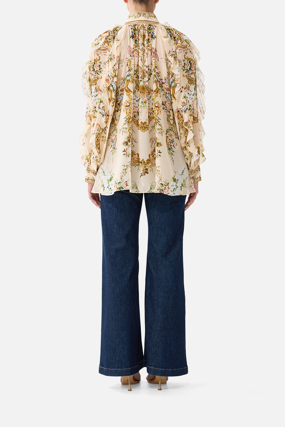 RELAXED BLOUSE WITH FRILL SLEEVE DETAIL A CERTAIN JE NE SAIS QUOI