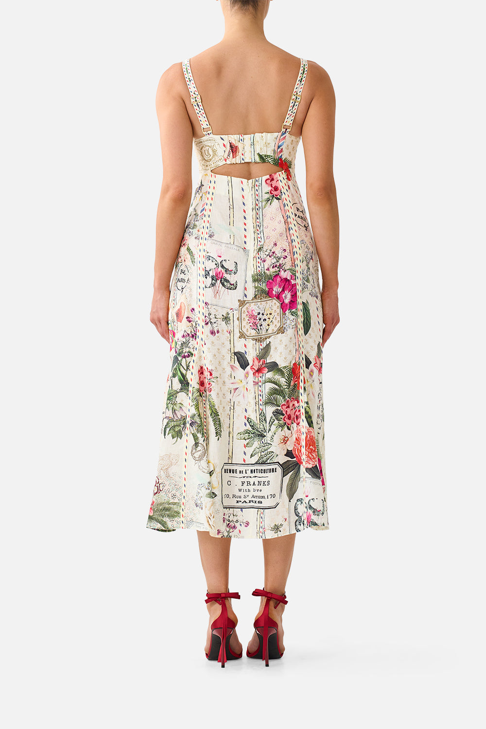 PANELLED MIDI DRESS LA BELLE BOTANIQUE