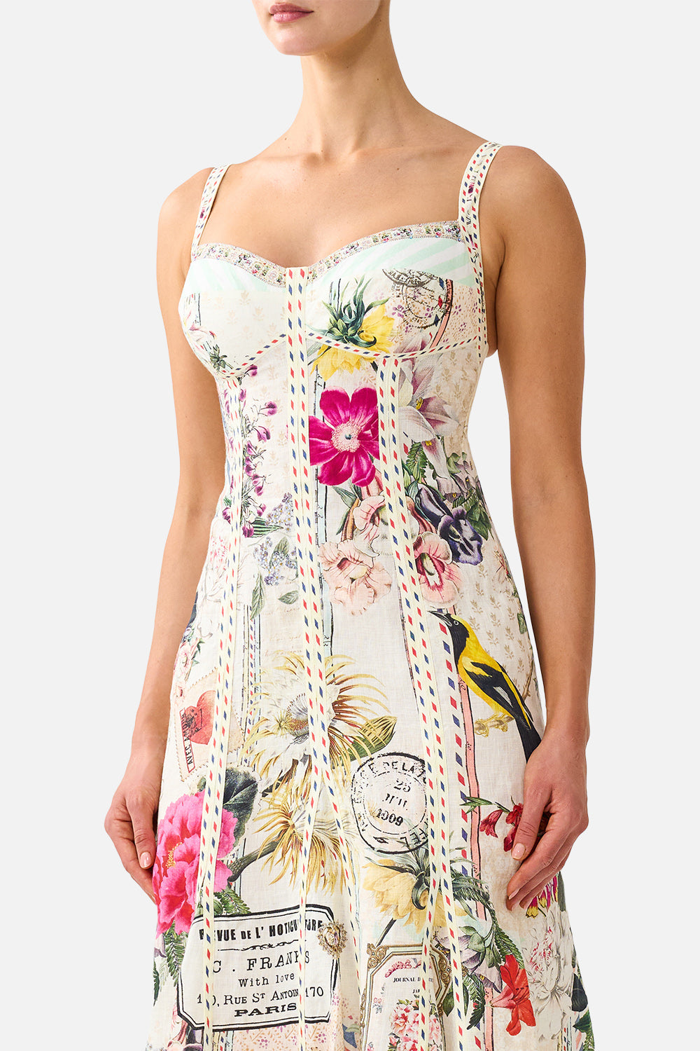 PANELLED MIDI DRESS LA BELLE BOTANIQUE