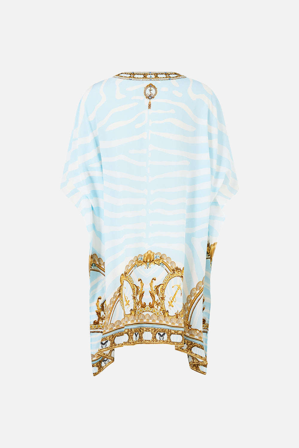 The Short Lace Up Kaftan in print Spirit Of Stripes