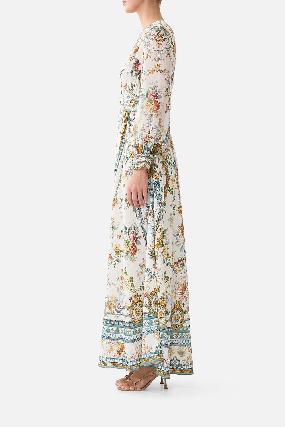 The Ballad Of The Bibliotheque Button Dress With Shaped Waistband