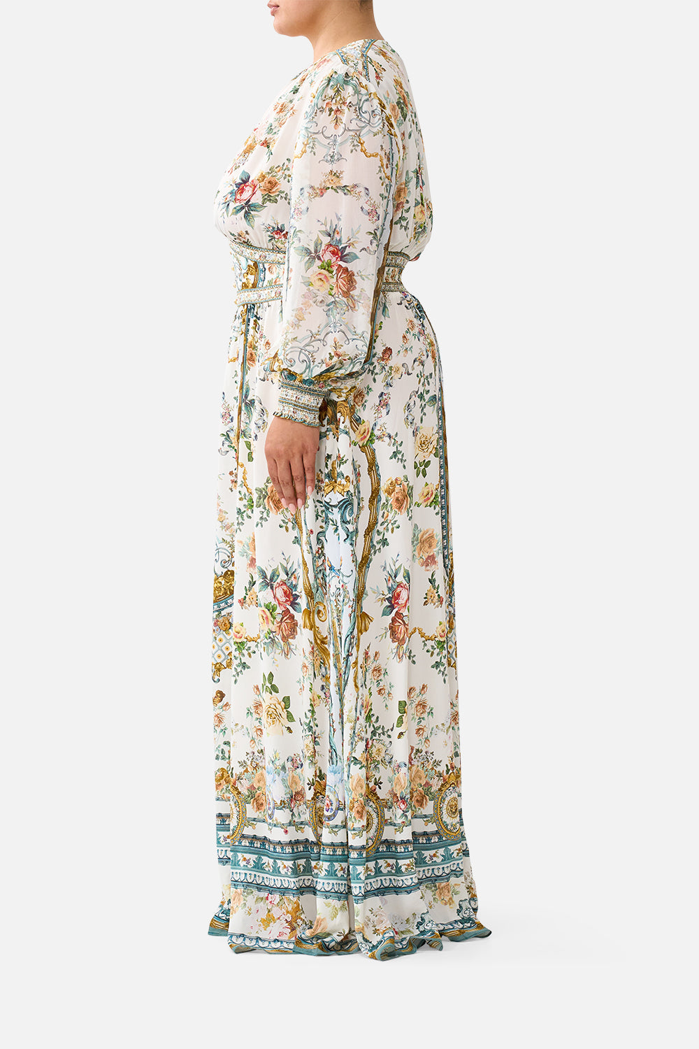 The Ballad Of The Bibliotheque Button Dress With Shaped Waistband