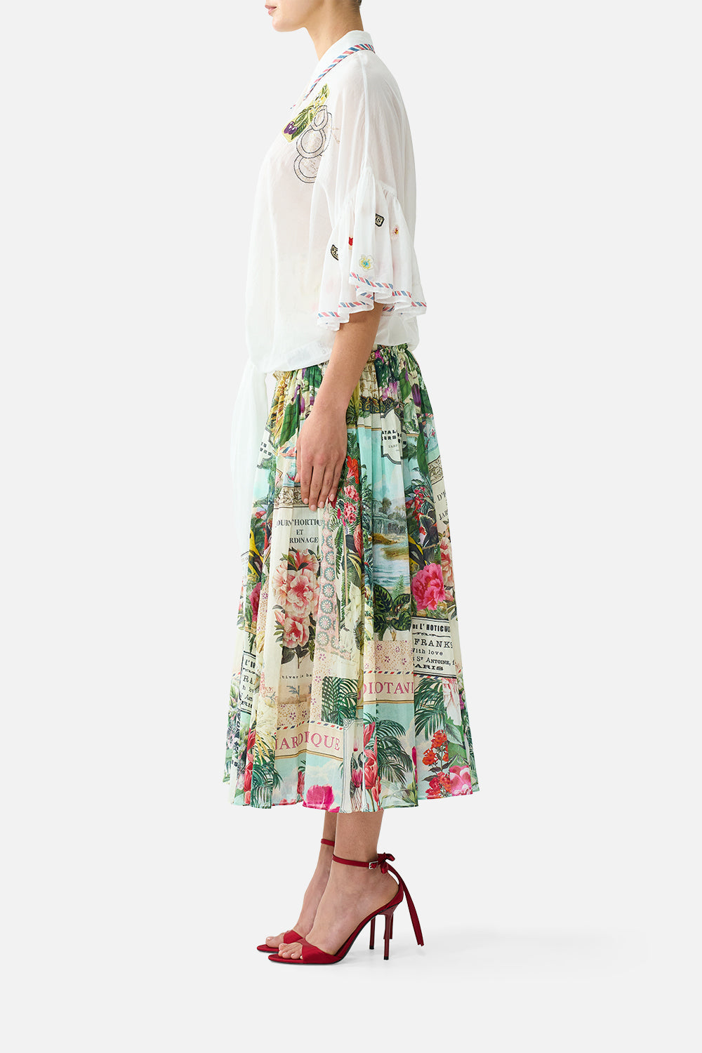 LONG SKIRT WITH CORSET WAIST LA BELLE BOTANIQUE
