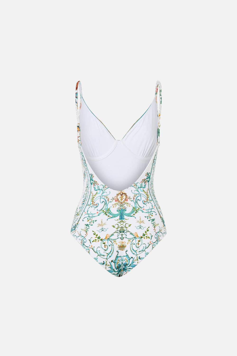 The Ballad Of The Bibliotheque V Neck Underwire One Piece With Scoop Back