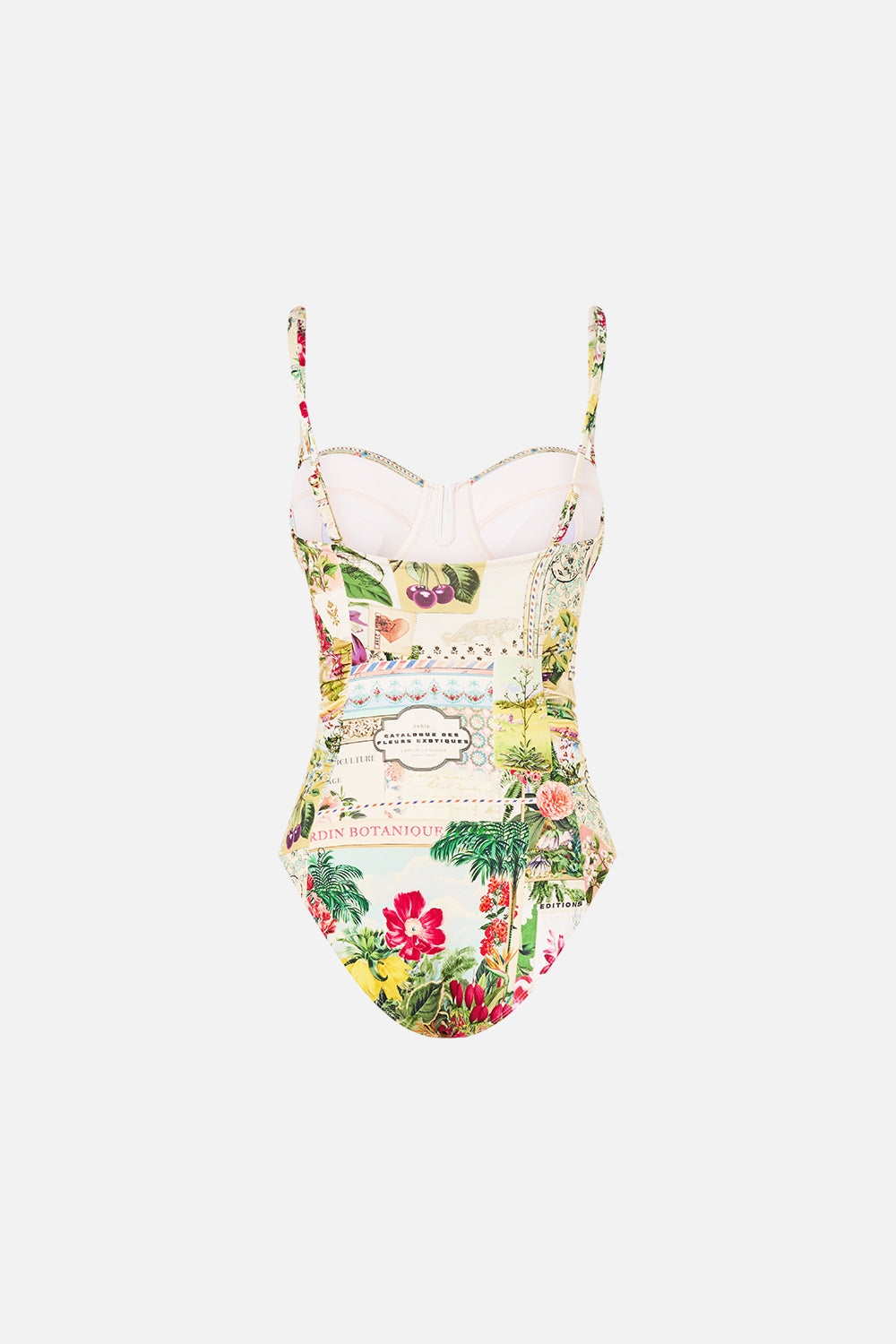 UNDERWIRE CUPPED ONE PIECE W SIDE RUCHING LA BELLE BOTANIQUE
