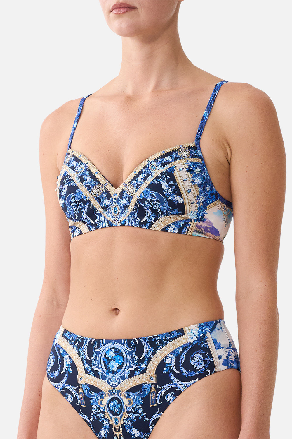 The Sweet Sacre Bleu Sweetheart Neck Underwire Moulded Bikini Top
